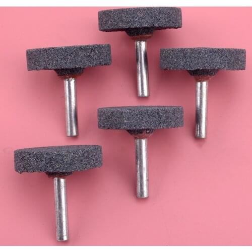 High hardness 5Pcs/Set 40mm T-shape Mounted Abrasive Grinding Cutting Stone Wheel Head For Drill Rotary Tool