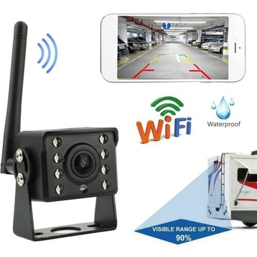 WiFi Wireless Car Truck RV Trailer Rear View Backup Camera Fit for IOS Android
