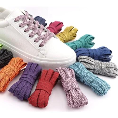 1Pair Reflective Flat Shoelaces Fluorescent Sneaker Shoestrings Sports Shoelace Running Shoes lace Adult children Shoelaces