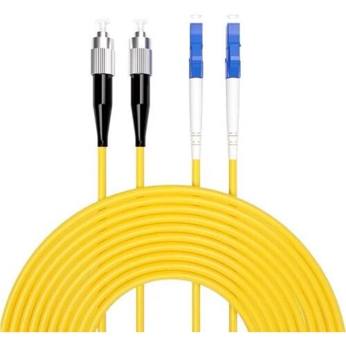 5PCS/lot LC/UPC-FC/UPC Fiber Optic Patch Cord Single Mode Optical Cable SM Single Mode Fiber Optic Jumper Patch Cord FTTH