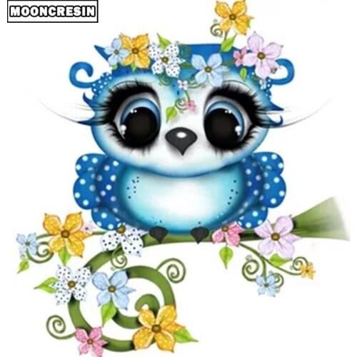 5D Diy Christmas Diamond Painting Owl Cross Stitch Crystal Full Square Diamond Embroidery Animal Arts Crafts Sewing Home Decor