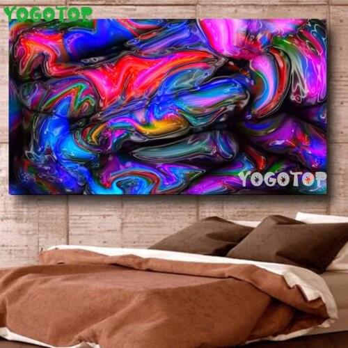 Diy Handicraft Diamond Painting Blue Red Abstract Art,Daimond embroidery Landscape 5d full Drill Diamond inlaid Pattern YY5322