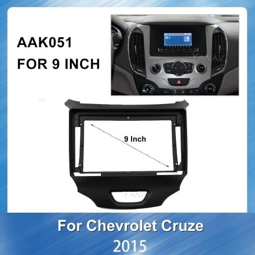 Car Radio panel Face Dash Mount Trim For Chevrolet CRUZE 2015 Car GPS Navigation Panel Mounting Dash Installation Frame Trim Kit