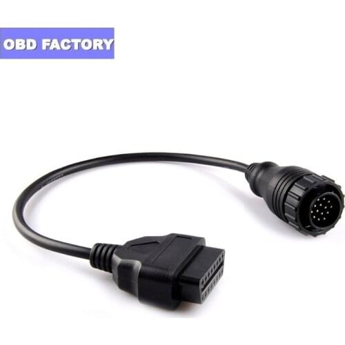 For Benz 14Pin to 16Pin OBD2 Car Adapter Connector MB Star Sprinter 14PIN to 16PIN Converter OBD OBD2 Cable Free Shipping