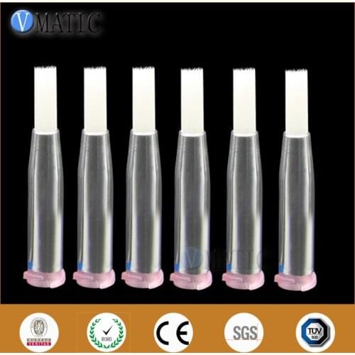 Free Shipping 10Pcs 20G Round Type Dia 4mm Glue Dispensing Wool Needle Brush Tips