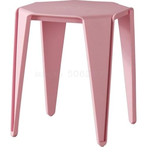 Household coffee table stool dual-use net red creative Nordic plastic stool ins fashion makeup stool simple modern chair