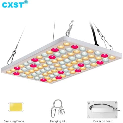 CXST Led Grow Light 600W Full Spectrum Samsung LM281B+ Diodes Phytolamp for Plants for Seeding Veg Blooming for 2x2FT Coverage