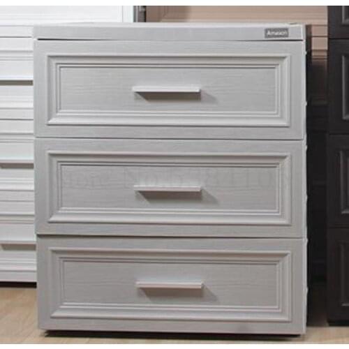 48/58cm Baby Drawer Receiver Baby Wardrobe European Bedside Finishing Storage Box Plastic Five-bucket Cabinet