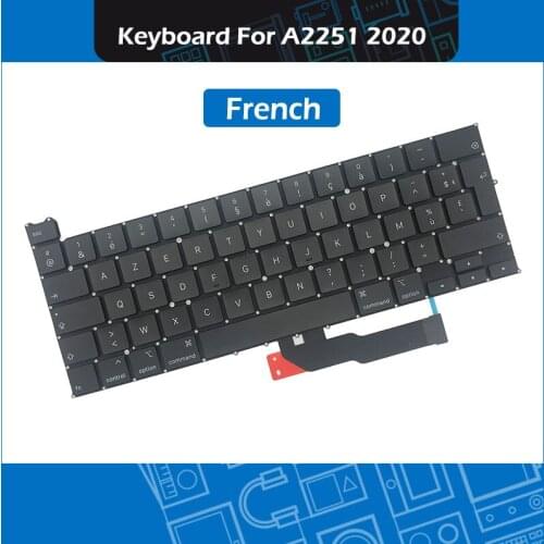 2020 Year New French Standard Clavier français A2251 Keyboard For Macbook Pro Retina 13" A2251 Keyboards Replacement EMC 3348