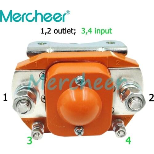 NO (normally open) 12V 24V 36V 48V 60V 72V 400A DC Contactor for motor forklift electromobile grab wehicle car winch ZJ400A