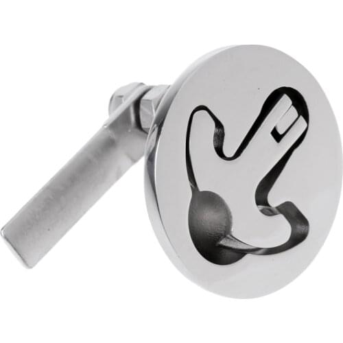 Marine Grade 316 Stainless Steel Boat Hatch Turning Lock Latch Lift Pull Ring T-Handle Flush Mount