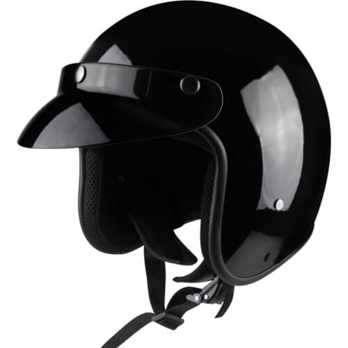 Motorcycle helmet bowling alley 3 / 4 new synthetic leather helmet cruiser pilot helmet certified helmet motorcycle helmet