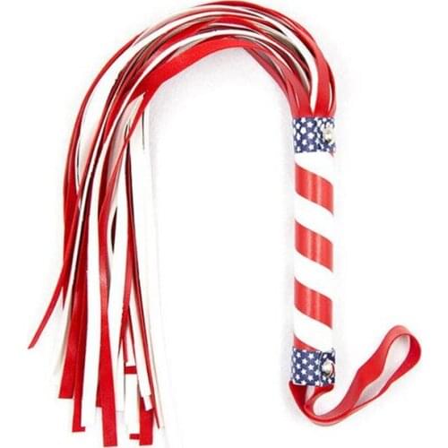 New PU Leather Erotic Toys Sexy Whip Fetish BDSM Whip Red Flirt Toys Lash Handle Sex Toys For Couple Adult Game Toys Sex Product