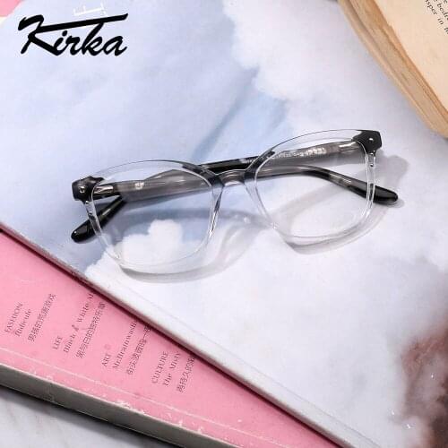 Kirka Child Eyeglasses Frame Acetate Kids 5-12 Years Eyewear Frame Computer Spectacles Frame Aviator Boy Girl Glasses Anti-blue