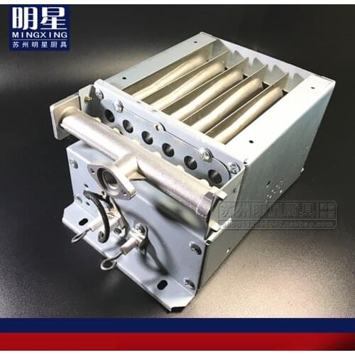 Pasta Cooker Fire Row Steam Buns Furnace 6 Fire Accessories Fire Burner Six Fire Stove for Soups And Noodles Furnace EndFire Row