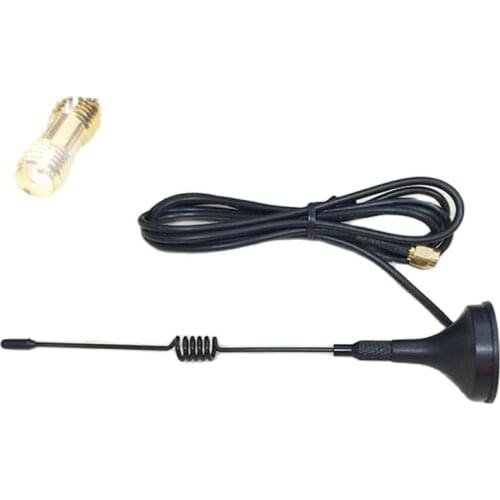 433Mhz radio antenna 3dbi magnetic base extension cable 1.5m SMA male + SMA female switch SMA female RF coax adapter coupler