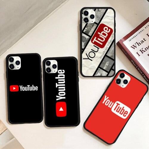 Youtube Phone Case Rubber for iPhone 12 pro max mini 11 pro XS MAX 8 7 6 6S Plus X 5S SE 2020 XR case