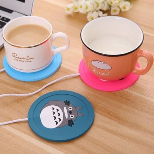 H55F Cartoon 5V USB Warmer Silicone Heater for Mug Coffee Hot Drinks Beverage Cup Mat Pad