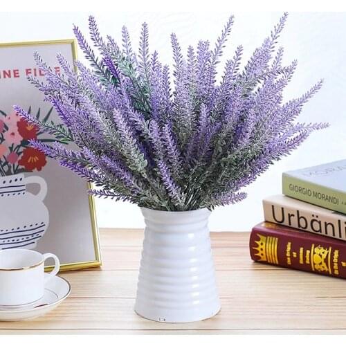 1 bundle Romantic Provence Lavender wedding decorative flower vase for home decor artificial flowers grain decorative fake plant