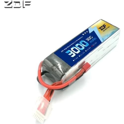 ZDF Lipo Battery 6S 22.2V 3000mAh 30C Helicopter T Deans XT60 XT90 EC5 TRX For Hubsan H501s FPV Airplane Drone Boat Car RC Part