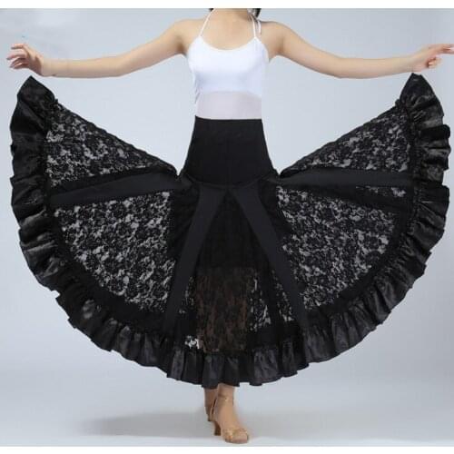 5 colors ballroom skirt ballroom dance skirts for women spanish skirt waltz dress ballroom dress dancing clothes red dance wear