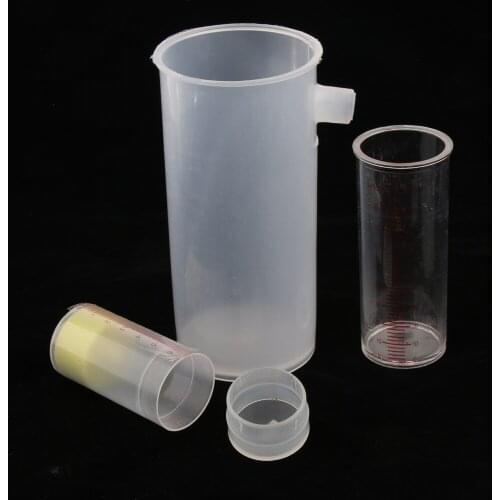 1 Set Overflow Can Plastic Beaker W/ Pour Spout Archimedes Principle Teaching Kit, Made of plastic, clear view and hardly break