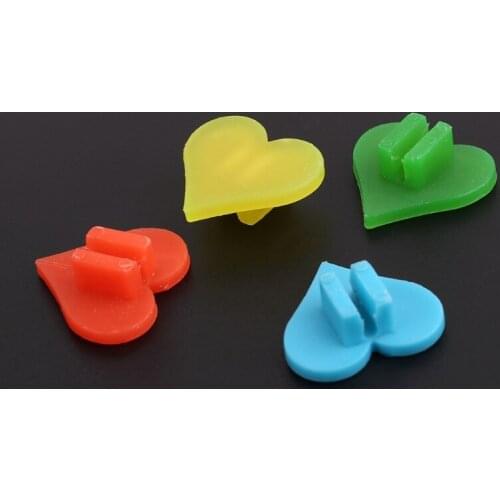 1 Bag Bicycle Spoke Beads Decoration Colorful Heart Shape Kids Bike Wheel Clip