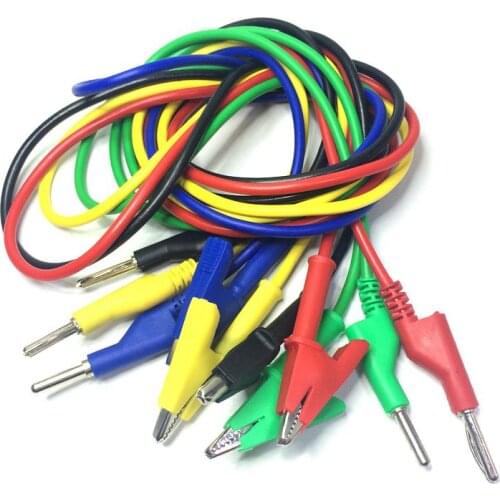 1 PCS Hoge Kwaliteit 1 M Lange Alligator Clip banana Plug Test Kabel for a Multimeter
