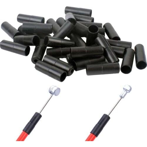 20Pcs Bicycle Brake Cable Wire Tips Caps Black Housing Ferrule End Caps 4mm/5mm for Bike Derailleur Shift and Brake Wire Cable