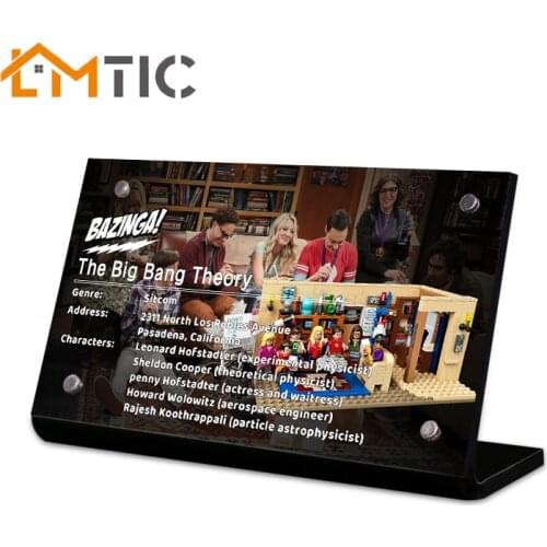The Acrylic display stand brand for 21302 The Big Bang Theory TTBT building blocks,for childrens toys,DIY decorate your toys