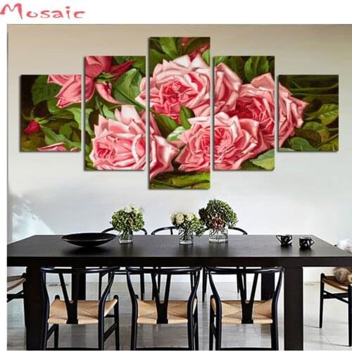 Rose flower Diamond painting Cross Stitch,Diamond Embroidery sale,Party gift,Mosaic diamond,wall sticker,room Decor,triptych