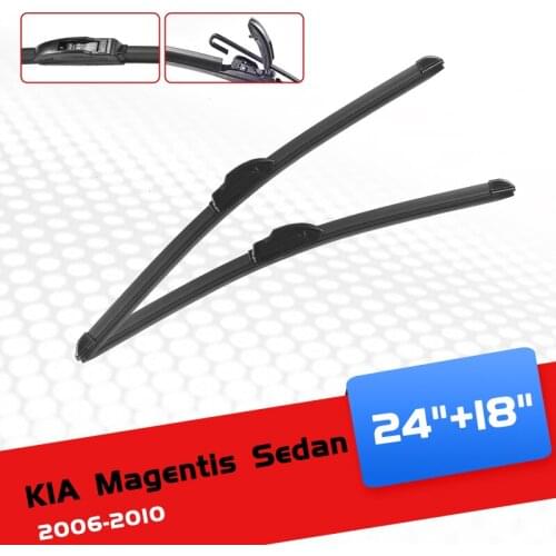 CELANOVA Car Wiper Blade For KIA Magentis Sedan 2006 - 2010 24"+18" Windscreen Windshield Rubber Wiper