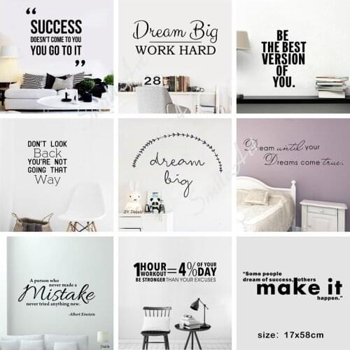 Free shipping Dream Big Work Hard Home Decoration Accessories Kids Room Nature Decor Wall Art Decal