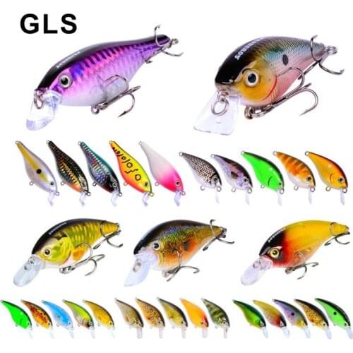 GLS brand 30 new Luya rock fake bait mixed set about 705 grams Bionic bait set artificial realistic 3D eye fishing bait