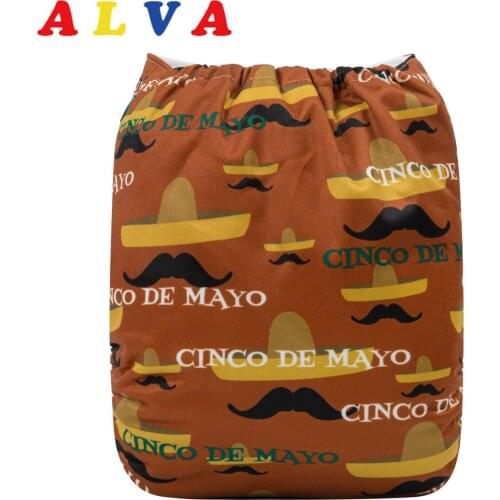 Alvababy Cloth Diapers Baby New Designed Positioned Cloth Nappy with 1pc Diaper Insert