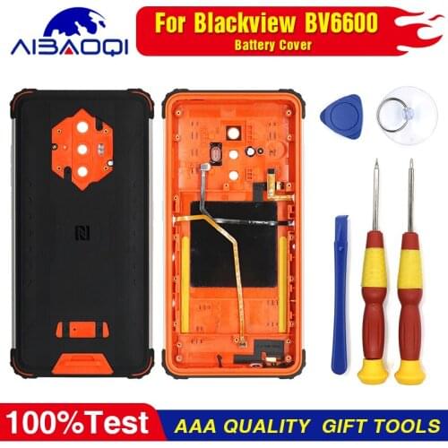 For Blackview BV6600 For Battery Cover Housings Shel l+ NFC Antenna + Button + Decorative + Power Volume FPC With Lens Parts