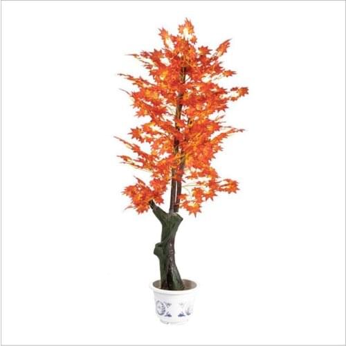 Artificial maple tree Indoor artificial flowers Hotel decoration simulated plants Wedding household floor decoration