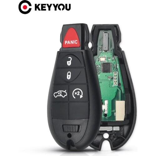 KEYYOU 5X Remote Car Key For Dodge Grand Caravan Journey 2008 2009 2010 2011 2012 2013 2014 M3N5WY783X 433Mhz ID46 Chip