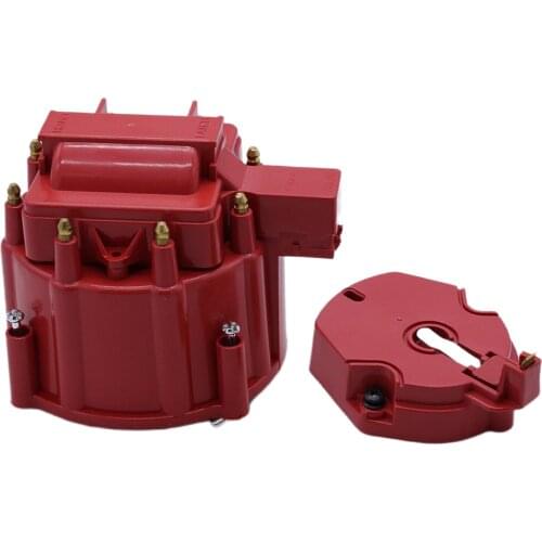 Red Distributor Cap & Rotor Kit For SBC 305 350 454 Durable Replacement