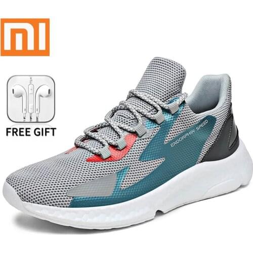 Xiaomi Mijia Men Sneakers Mens Casual Running Shoes Lightweight Comfortable Breathable Shoes Male Mesh Non-Slip Sports Shoes