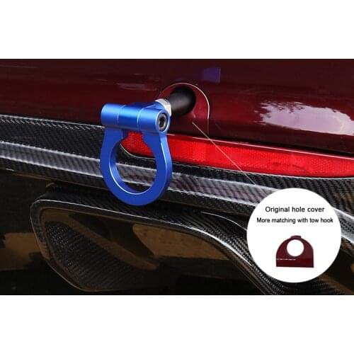 Car Personality Front and Rear Bumper Trailer Hook Decorative Towing Hook for Alfa Romeo Giulia Modification Accessories