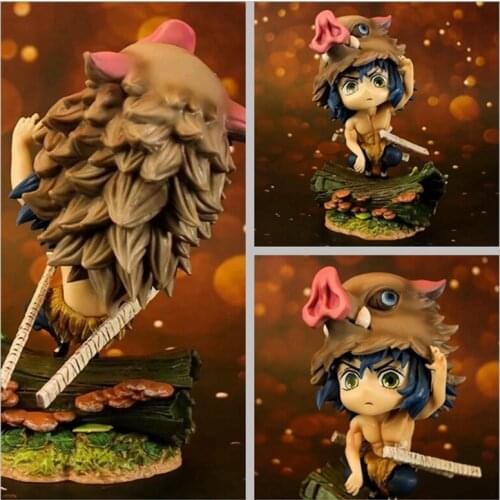 Cartoon Character Ghost Killing Blade Mouth Pingyi Help Scene Version Q Version Model Boxed Handmade Ornaments