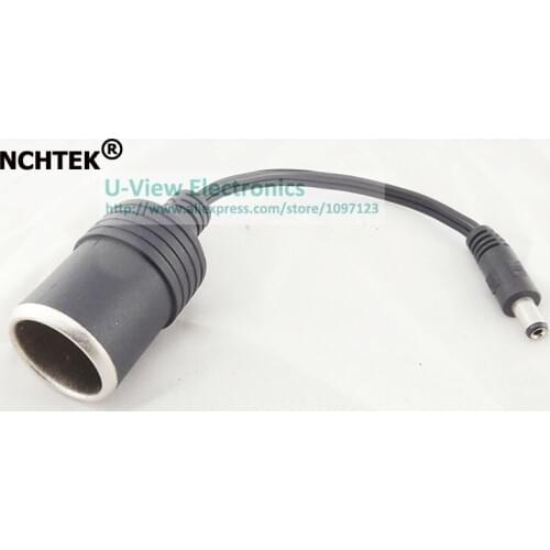 NCHTEK DC 5.5x2.1mm Male Plug To Cigarette Lighter Car Battery Charger Cable/Free Shipping/10PCS