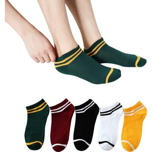 1PC Spring And Summer New Womens Socks, Parallel Bars, Japanese Stripe Childrens Boat Fashionable Socks