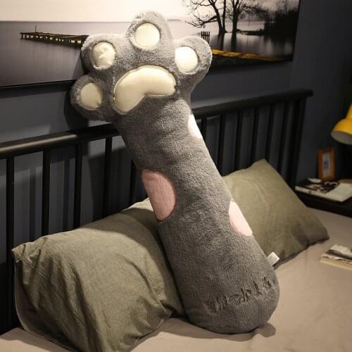 Strip Cat Claw Throw Pillow Sleeping Leg Clip Plush Toy Doll Rabbit Hair Seat Cushion Suitable for Adults and Children