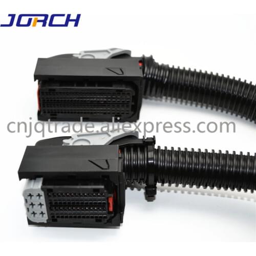 1set 58Pin 96Pin Way Delphi ECU Connector Auto PC Board Socket With Full Pin Wiring Harness Pigtail for DCM3.2