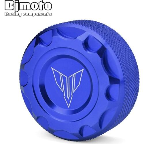 BJMOTO CNC Motorcycle Rear Fluid Reservoir Tank Oil Fluid Cup Cap For Yamaha MT07/FZ-07 14-20 MT-09/FZ-09 13-20 MT-25 MT03 15-20