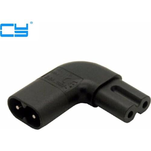 Figure 8 IEC 320 IEC320 iec C7 to C8 90 Degree Left & Right Angled AC Power Adapter Male Female Extension connector