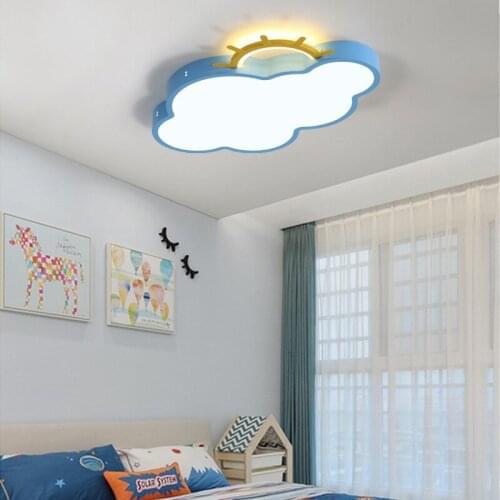 LED Cloud Ceiling Lights iron Lampshade luminaire Ceiling Lamp children Baby kids bedroom light fixtures Colorful lighting light