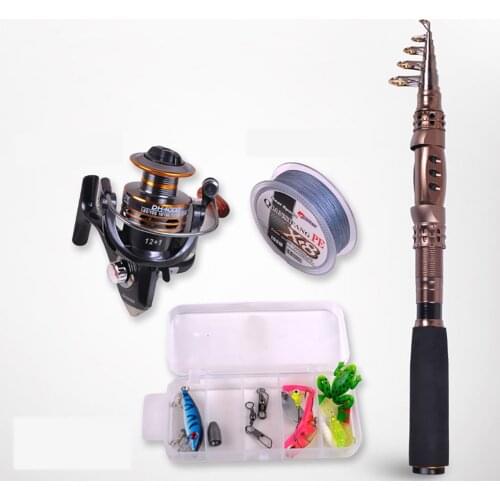 Fishing Rod Vessel Set Carbon Fiber Telescopic Rod Mini Portable Hard Throwing Pole 1.8m/2.1m/2.4m/2.4m/2.7m